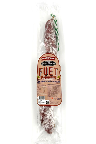 Fuet à la Française aux noisettes 130 g (saucisse sèche aux noisettes)